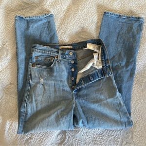 levi’s ribcage straight - distressed